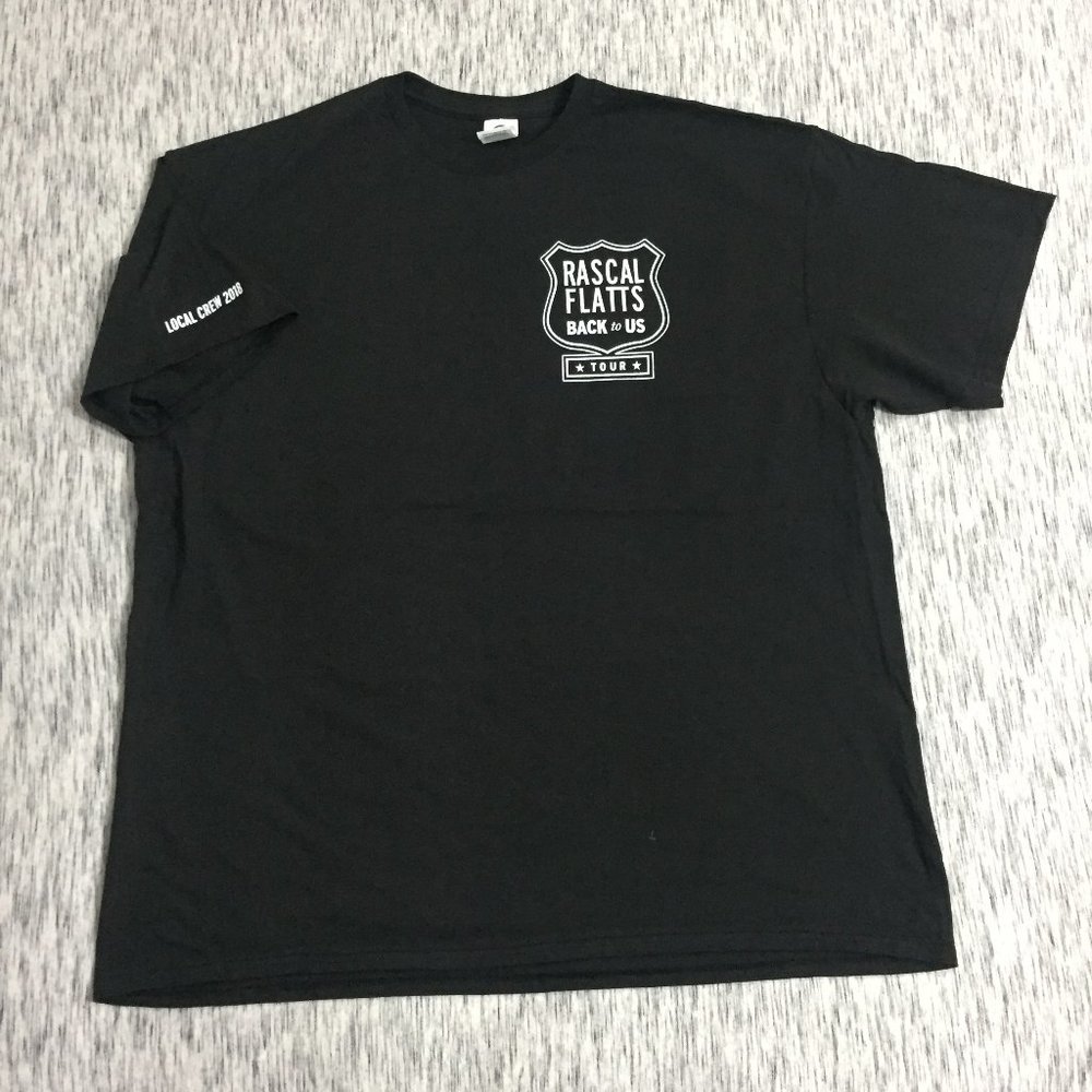 Rascal Flatts Back to Us Tour Local Crew T-Shirt